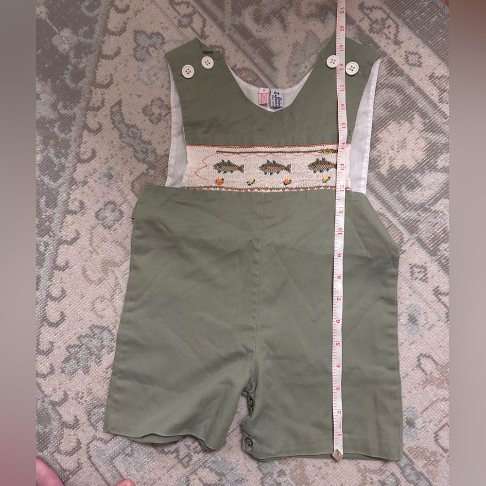 🎣 Smocked Fish John John - 12 months - Picture 6 of 9